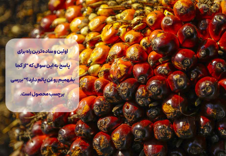 از کجا بفهمیم روغن، پالم دارد؟